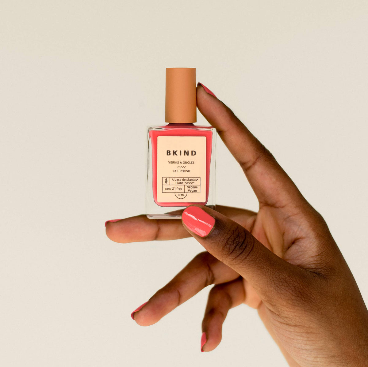 BKIND - Vegan & 21-free Nail Polish - Coral Crush