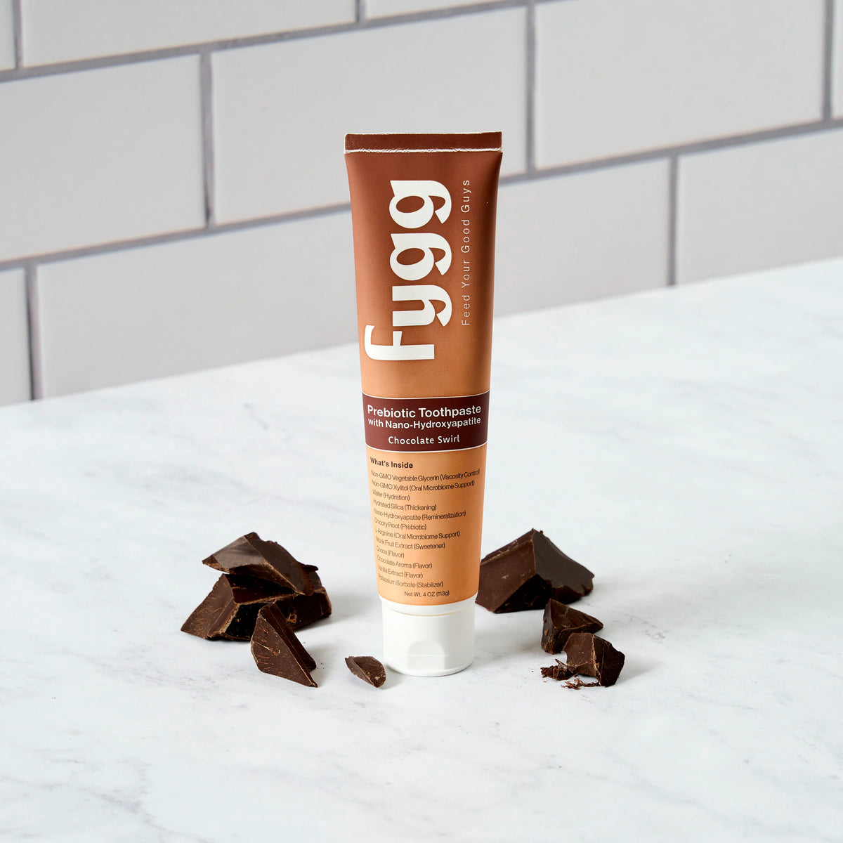 Fygg Nano-Hydroxyapatite Toothpaste with Prebiotics | Chocolate Swirl ...